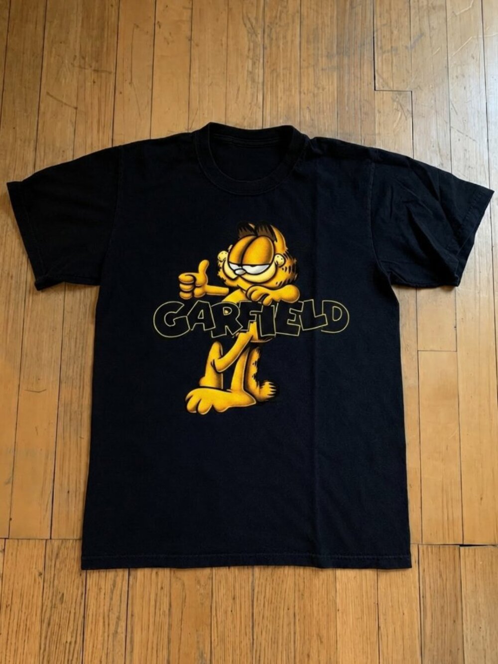 Garfield Shirt Men Medium Blue Cartoon TV Show T-shirt